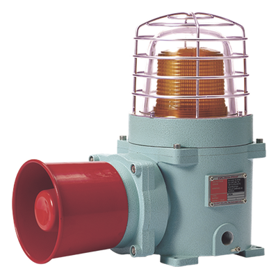 SESAL-WS-24-A-ATEX - Combinación de baliza LED ámbar con sirena electrónica / 120 dB / ATEX / IP66 / 24 VCD / Zonas peligrosas