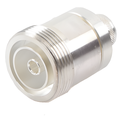 RFD-1631-2L2 - Conector DIN 7-16 Hembra / Anillo Plegable / LP600, LMR-600, 7977A / Bronce Plateado / Teflón