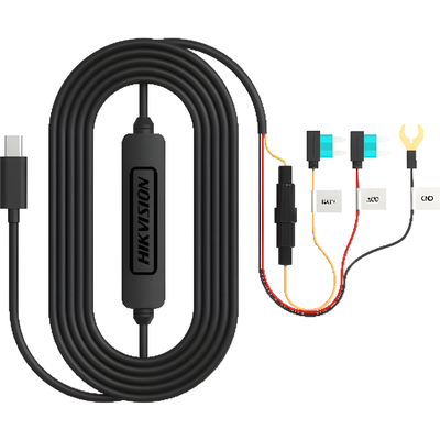 AE-DF7351(TYPE-C) - Convertidor Buck DC-DC / Entrada 12-24V DC / Salida 5V Type-C / Protección Batería 11.3V / Cable 3.4 m (11.2 ft) / Rango Térmico -20°C a 65°C
