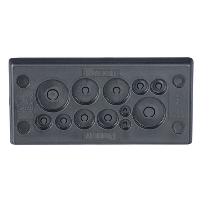 CESUM3-D12 - Pasacables Rectangular de Membrana / IP66 / 12 Orificios / Cables 3 mm a 20 mm / 3.39" x 1.42" / 4.8" (121.9 mm) de Largo