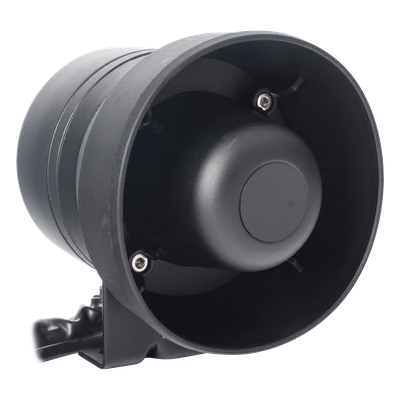 XYD50 - Sirena/Bocina Compacta / 50 W / 119 dB / 12 VCD / Aleación de Aluminio / 4.3 x 5 pulgadas