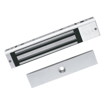 DS-K4H258S - Chapa Magnética Electromagnética / 617 lbs (280 kg) / 12 VDC / LED de Estado / Anti-residual / Interior