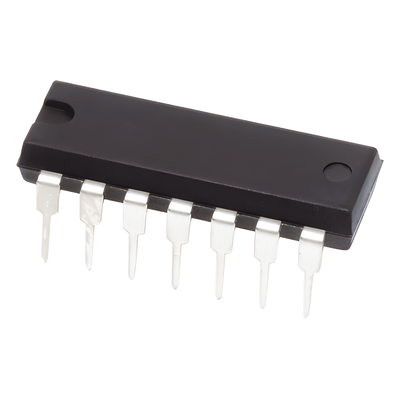 CD4066BE - Circuito Integrado Interruptor Cuádruple Bilateral / DIP-14 / 3V a 18V / -55°C a 125°C / Resistencia On 125 Ω