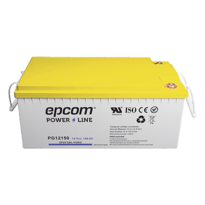 PG12150 - Batería de Gel OPzV / 12 V / 150 Ah / Ciclo Profundo / Vida Útil 20+ Años / Descarga Máxima 500 A / Aplicaciones Fotovoltaicas y Respaldo