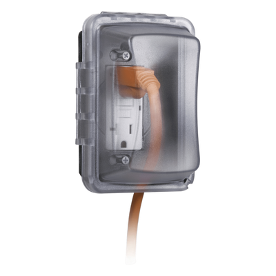 HUB-MM-410-C - Cubierta de Intemperie / 1 Entrada / Montaje Horizontal/Vertical / Profundidad Ajustable 2.75 a 3.25 in / NEMA 3R / Policarbonato Transparente