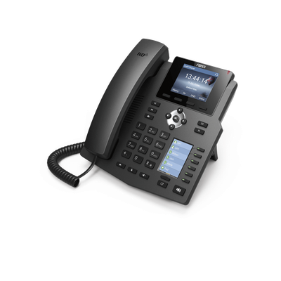 X4G - Teléfono IP Empresarial / 4 Líneas SIP / 2 Pantallas LCD / 6 Teclas BLF/DSS / Puertos Gigabit / PoE / Conferencia 3 Vías