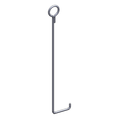 SAZ-45 - Ancla de Piso para Retenida / Torre 45 m (147.6 ft) / Varilla 3/4" / Galvanizado por Electrólisis / Anclaje 32 m (105 ft)