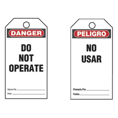 PVT-161-Q-S - Etiqueta de Seguridad / 76 x 146 mm (3 x 5.75 in) / Vinilo / Negro Sobre Blanco / Paquete 25 Unidades / RoHS