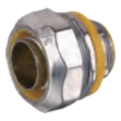 PST-LTS-050 - Conector Recto Metálico para Tubo Liquid Tight / 1/2 pulgada / Aleación de Zinc / Forro PVC/Nylon / Sellado Estanco
