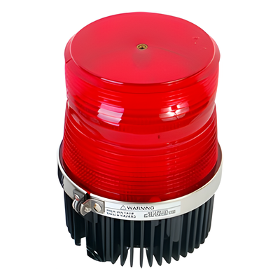 60061104 - Luz Estroboscópica / Roja / Para Motocicleta / Lente Policarbonato Anti-Impacto / Resistente al Agua