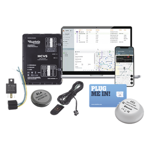 HCV5KITTEMP - Kit de Localizador 4G LTE / Anti-Jammer Ajustable / CANbus FMS-J1708-J1939 / Bluetooth-RS232 / Botón SOS / Paro de Motor / 98.4 ft Cable