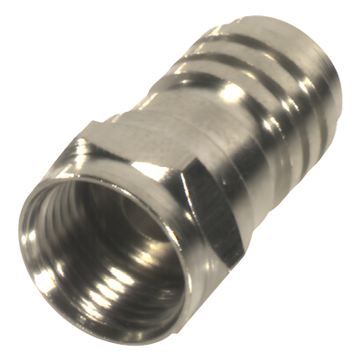 RFF-1402-D - Conector Coaxial F Macho / Plegable / RG-59/U / 75 Ohm / Cuerpo Níquel / 24 mm