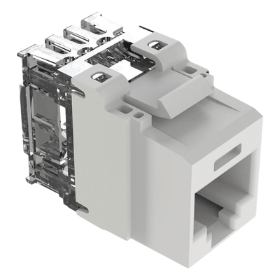 NK6X88MWH - Jack Keystone / Cat 6A / Impacto 110 / UTP / 8P8C / Blanco