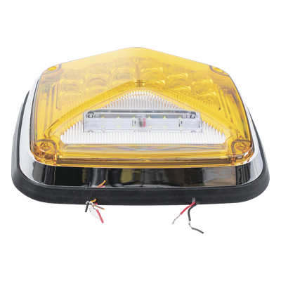 XLTE1755A - Luz de Advertencia LED / 8 x 6" / 11 Patrones de Destello / IP67 / 12-30 VCC / ECE R65 / SAE J845