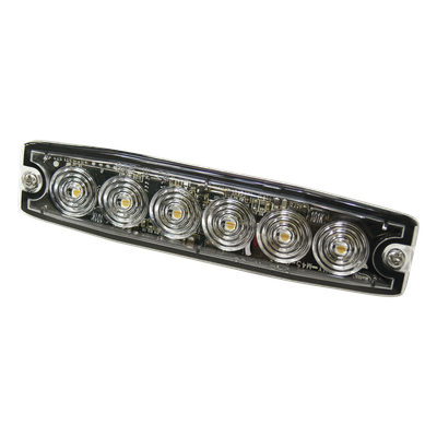 SPL6A - Luz Auxiliar LED / 6 LED / Ámbar / Multivoltaje 12~24 VCD / IP68 / SAE Clase 1 / Perfil Ultra Bajo