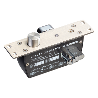 PROEB620 - Cerradura de Perno Eléctrica / 2000 kg de Fuerza de Sujeción / Fail Safe 12 VCC / Temporizador 0-9 s / Sensor de Puerta NO/NC/COM / 500000 Ciclos