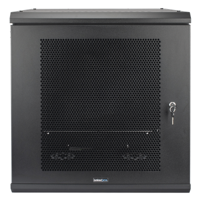SR-19-12-GN3P - Gabinete de Pared / 12U Rack 19 in / Profundidad 636 mm (2.09 ft) / Carga 100 kg / Puerta Perforada / Laterales Desmontables