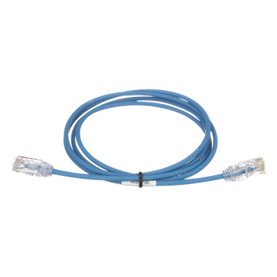 UTP28SP33BU - Cable de Parcheo UTP Cat6 / 28AWG Diámetro Reducido / 3.8mm / 10.06m (33ft) / Azul / CM/LSZH
