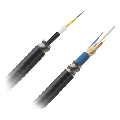 FOGRZ12Y - Cable de Fibra Óptica / 12 Hilos / OM4 50/125 / Interior-Exterior / Armado / Loose Tube 250μm / OFCR Riser / Precio Por Metro (3.28 pies)