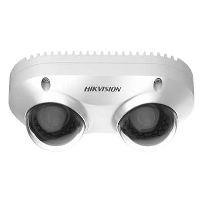 DS-2CD6D52G0-IHS - Cámara IP Dual-Lente / 5 Megapixel / 2.8 mm Fijo / WDR 120 dB / IR 10 m (32.8 ft) / IP67 / IK10 / PoE / Audio y Alarma
