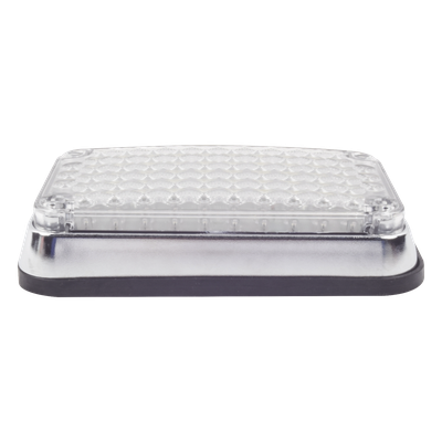 X-LTE-595-W - Luz de Advertencia LED / 6x4 Pulgadas / 66 LED de Alta Intensidad / 12 VCC / 10 Patrones de Destello / Montaje Permanente
