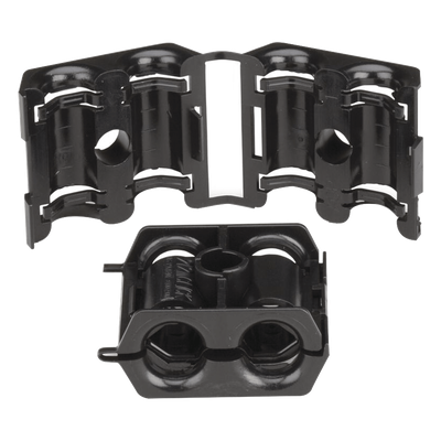 68M-CLICK - Sujetador Doble de Plástico / 6-8 mm (0.24-0.31") / Click-On / -40°C a +85°C / Paquete 10 pzas
