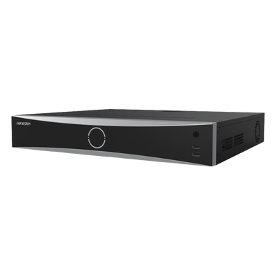 DS-7716NXI-K4(D) - NVR IP / 16 Canales / 12 Megapixel (4K) / AcuSense / Reconocimiento Facial / 4 Bahías HDD / HDMI 4K / Alarmas I/O