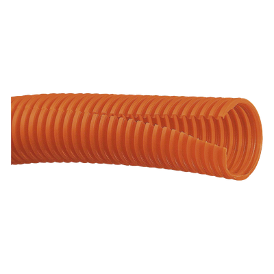 CLT50F-C3 - Tubo Corrugado Abierto / Diámetro Interno 12.8 mm / Longitud 30.5 m (100 ft) / Polietileno / Naranja / UL 94 HB / -40 a 50°C