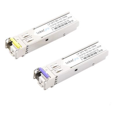 LP-SFP-BD-1G-100 - Transceptor Óptico SFP Bidireccional / 1.25 Gbps / Monomodo 100 km (328084 ft) / 1490 & 1550 nm / LC/UPC Simplex / DDM