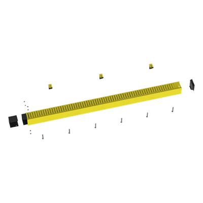 FRHD4KTYL - Kit de Administrador de Cables Vertical / Canaleta 4x4 / Altura 1828.8 mm (6 ft) / ABS Libre de Halógenos / Capacidad 2824 Cables de Fibra