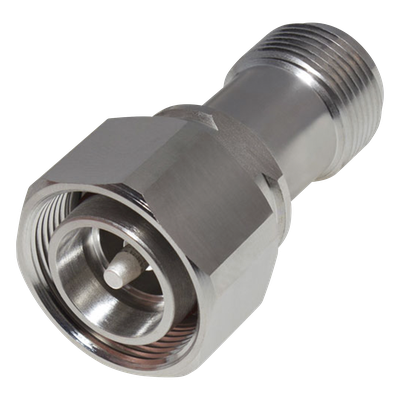 RFD-43M-NF - Adaptador RF en Línea / 4.3-10 Macho a N Hembra / 50 Ohm / 5,500 MHz / PIM -160 dBc / VSWR 1.10:1