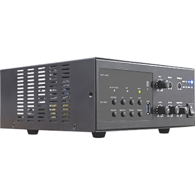 EPW240E - Amplificador Digital de Red / 240W / Salida 4-16Ω o 100V / Wi-Fi 2.4G / Bluetooth 5.0 / Entrada XLR Phantom 48V / USB FLAC-WAV