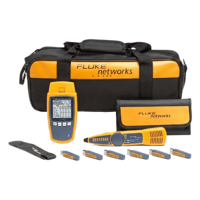 MS-POE-KIT - Fluke MicroScanner PoE Comprobador de alimentación PoE Negro, Azul, Amarillo