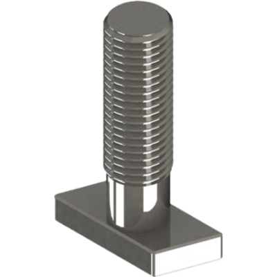 N00008 - Perno de Montaje Solar / Acero Inoxidable / Rosca M8 / 30 mm / Compatible con N Rail 4.72 y M2 / 12.26 g