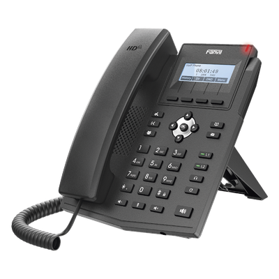 X1SG - Teléfono IP Empresarial / 2 Líneas SIP / Pantalla LCD 2.28" 128x48 / Audio HD Opus / Puertos Gigabit / PoE 802.3af / Conferencia 3 Vías / EHS Jabra