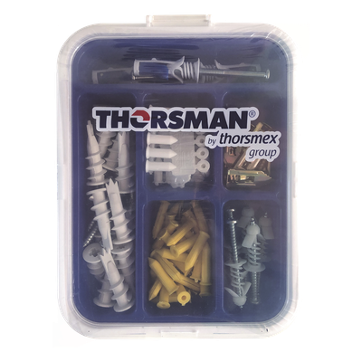 TH-KIT-FY - Kit de Fijación para Yeso y Tabique Hueco / 91 Piezas / Carga 5-30 kg (11.02-66.14 lb) / Temperatura -50°C a 80°C (-58°F a 176°F) / Interiores