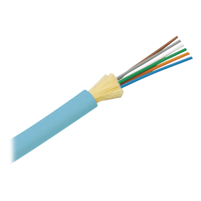 FODRX06Y - Cable de Fibra Óptica / 6 Hilos / Multimodo OM3 50/125 / Tight Buffer 900µm / OFNR Riser / Dieléctrico / 2 pies Marcas