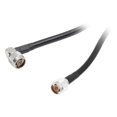 SN-400-NL-120T - Jumper con Cable LMR400 con Conectores N Macho / N Macho Angulo Recto, de 1.2 metros.
