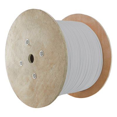 9A6M4-A5-02 - Bobina de Cable Blindado F/UTP / Cat6A / 23 AWG / 305 m (1000 pies) / 10GBase-T / 500 MHz / CM / Blanco