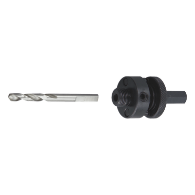 D-21-820 - Adaptador para Broca Sierra / 3/8" / Compatible 3/8" y 1/2" / Brocas 9/16" a 1-1/8" / Guía de Eje Único