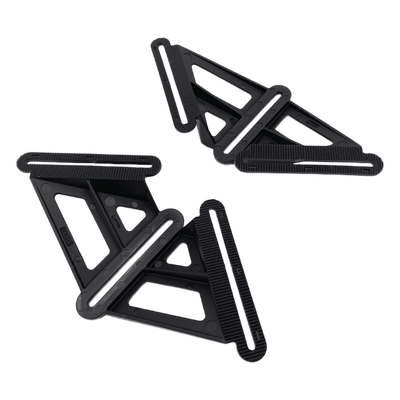 LP-CSSB - Bracket de Montaje / Bastidor en X / 4 Puntos de Fijación / Compatible 90% Cajas de Empalme / Plástico UV / 2 Piezas