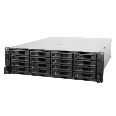 RS2825RP+ - Servidor NAS Rack / 16 Bahías Intercambiables / 3U / Rendimiento 3,519/1,790 MB/s / 10GbE Integrado / Fuentes Duales en Caliente / Expansible a 28 Bahías / Hasta 560 TB