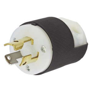 HUB-HBL-4720C - Clavija Industrial con Bloqueo de Media Vuelta / 15 A 125 V CA / 2 Polos 3 Hilos / NEMA L5-15P / -40°C a 75°C / 2.00 in x 1.53 in