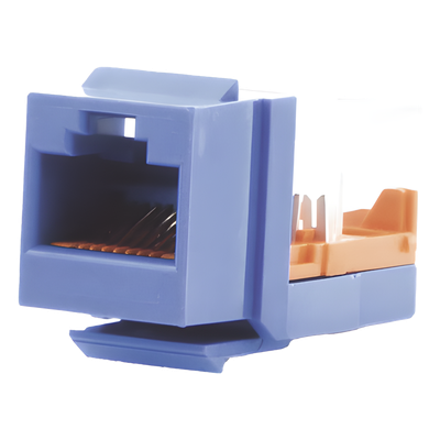 NK5E88MBUY - Jack Keystone / Cat 5e / RJ45 / 8P8C / Leadframe / T568A-B / Azul / 1 Puerto