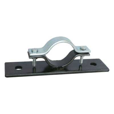 AM-TG/3 - Abrazadera Doble Omega / Acero / Mástil 50.8 mm / Base 200 x 50.8 mm / Fijación 12.7 mm / Muro Vertical