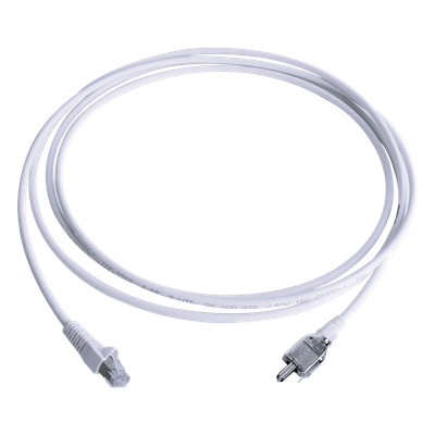 T2E2-03M-B02L - Patch Cord / Cat5e 10/100BASE-T / 2 Pares / LS0H / 3 Metros (9.84 Pies) / Blanco