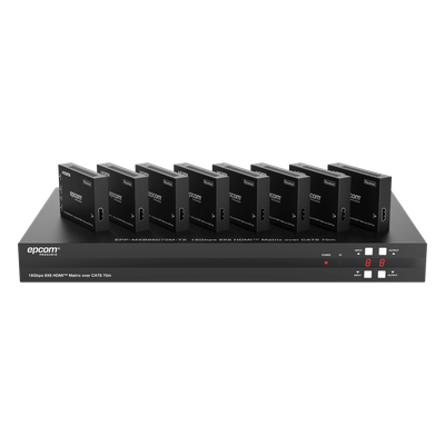 EPP-MXB88D70M - Matriz HDMI / 8x8 / 4K@60Hz 4:4:4 / 8 Salidas HDMI + 8 CAT / Extensión 70 m (229.7 ft) / HDR10 / Dolby Vision / Control Web