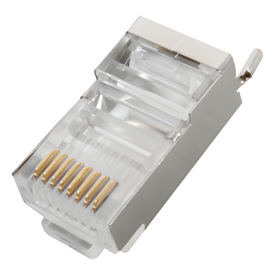TC-5S - Conector RJ45 Blindado / Cat5e / FTP-STP / Pin a Tierra / Paquete 100 pzas
