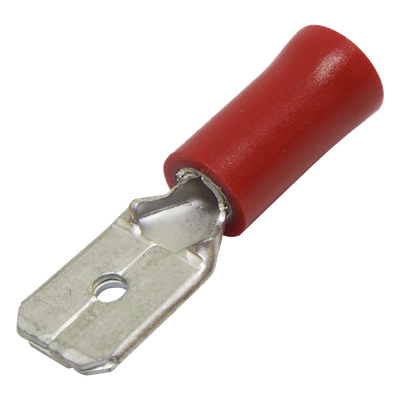 AE51242 - Terminal Macho Aislada / 22-16 AWG / Rojo / 25 Piezas / 21.5x9.9x6.3x3.9 mm
