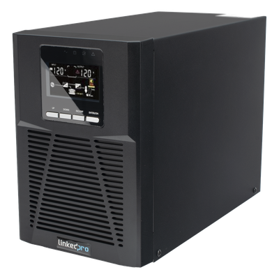 LP1KOLT - UPS Online Doble Conversión / 1000 VA / 900 W / Rack-Torre 2U / Onda Senoidal Pura / 3 Salidas NEMA 5-15R / AVR Boost y Buck